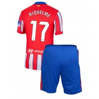 Atletico Madrid Rodrigo Riquelme #17 Heimtrikotsatz Kinder 2024-25 Kurzarm (+ Kurze Hosen)